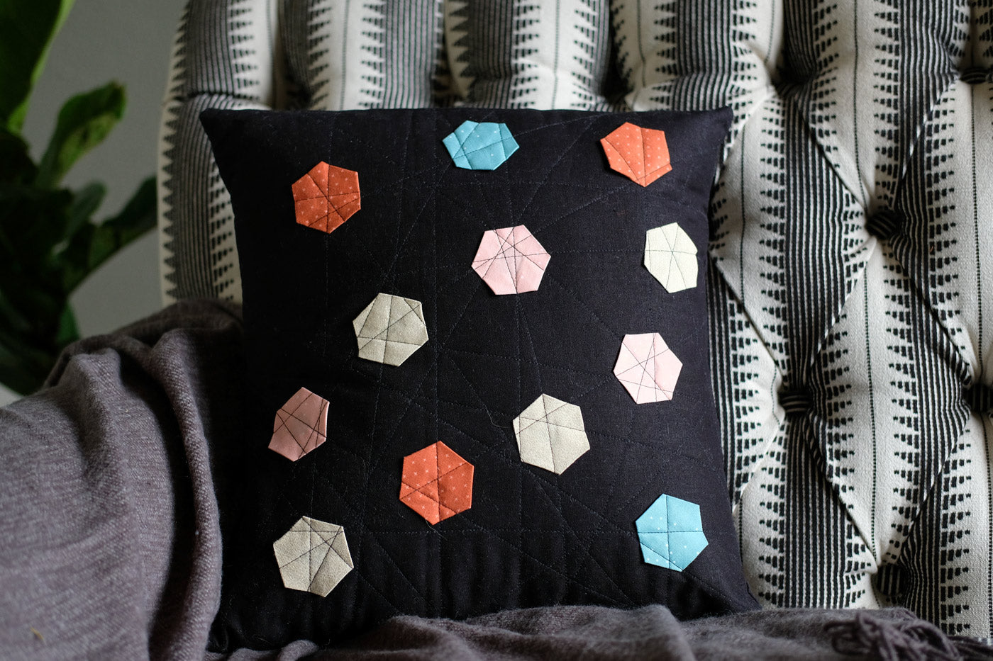 Hexie Pillow by Modern Handcraft