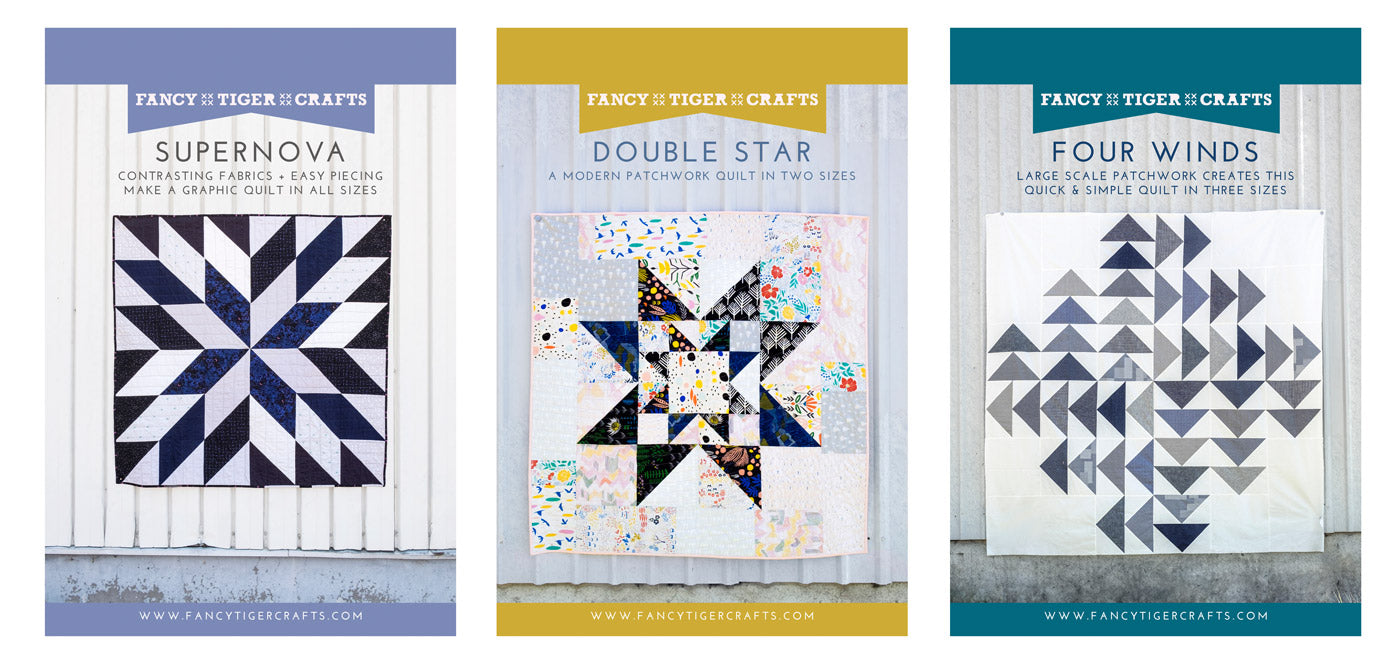 Supernova, Four Winds and Double Star Quilt Patterns