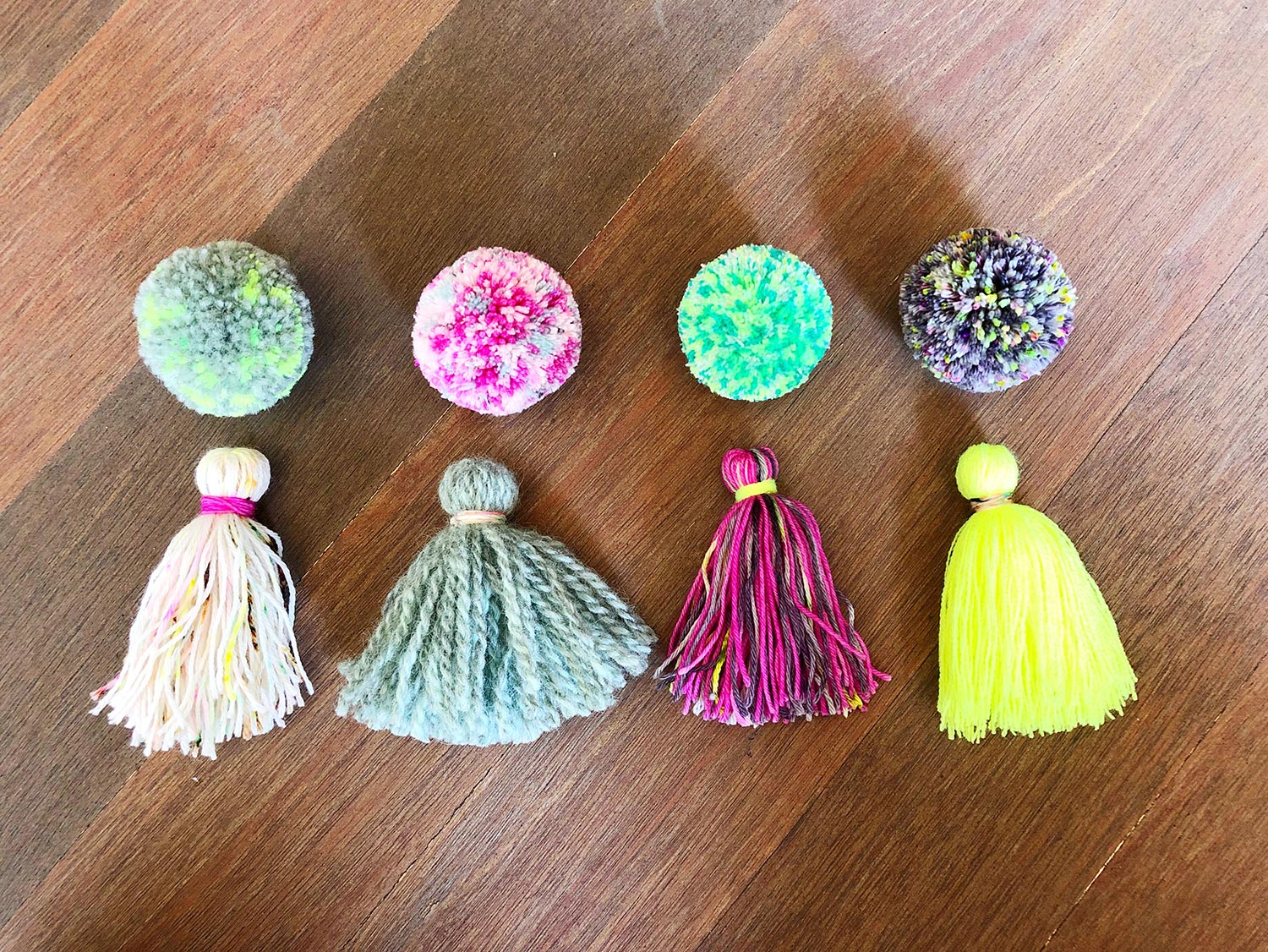 How to Make Fluffy Pom Poms & Tassels - the neon tea party