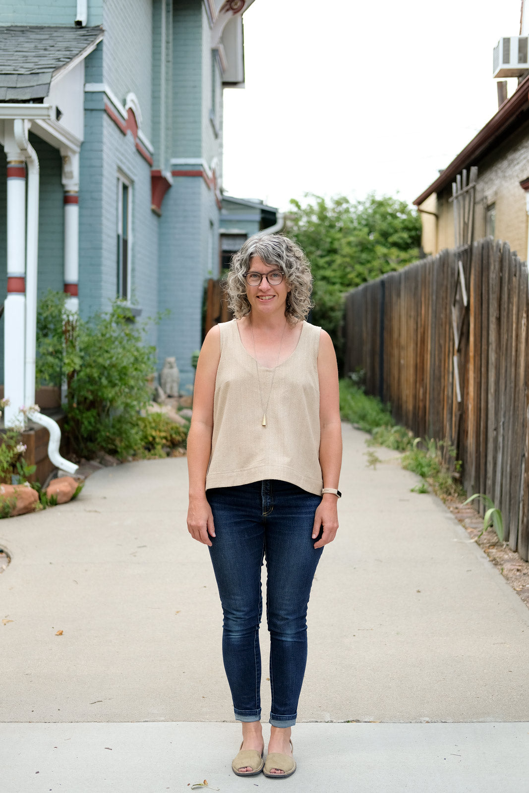 Hadley Top by Grainline Studio in Raw Silk