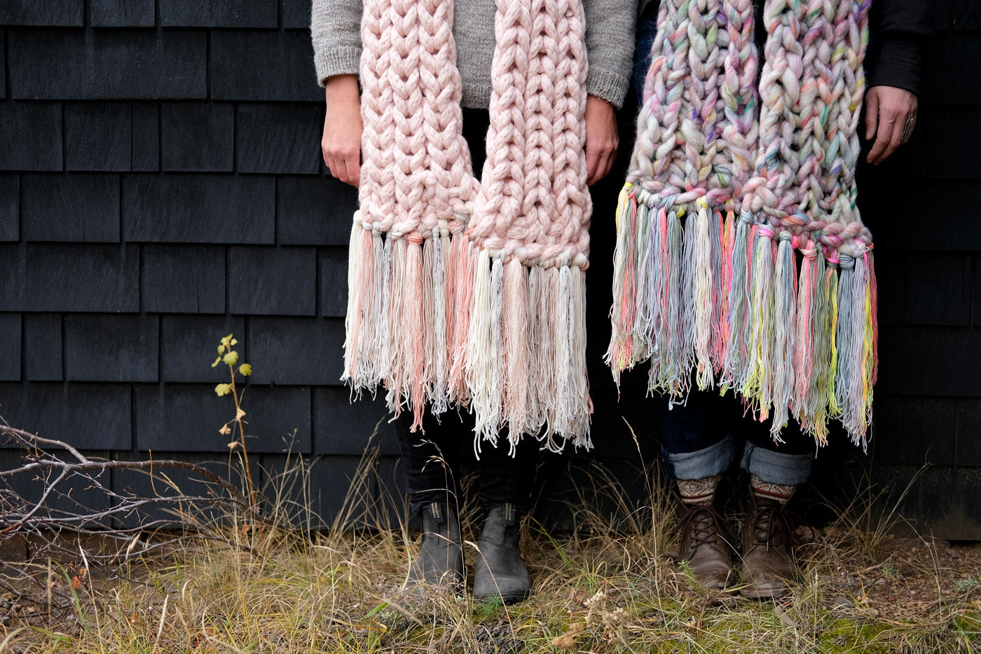 Fringe on the Fancy Holiday Scarf by Jaime Jennings