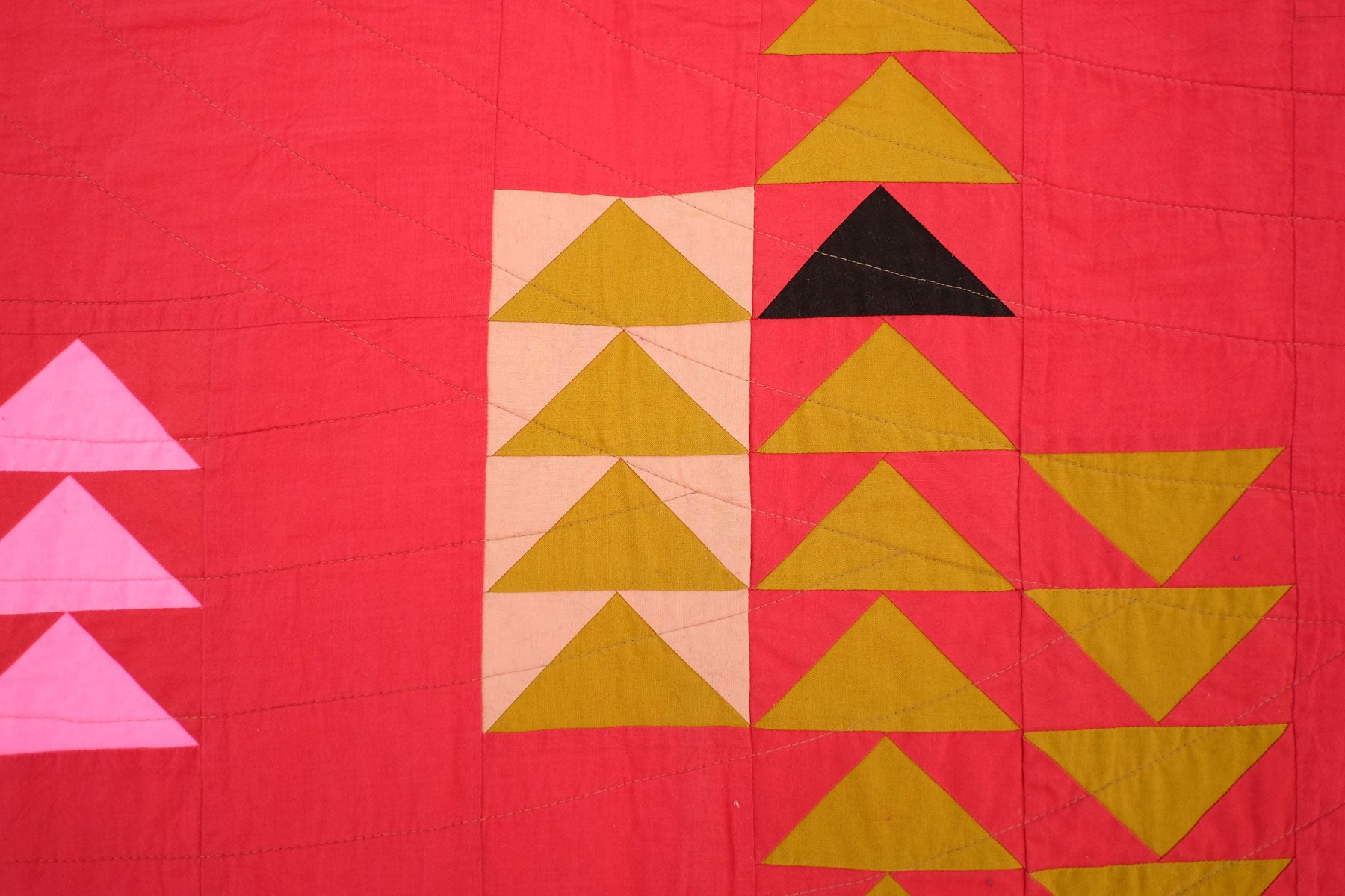 Detail of Shawna Doering's Red Hot Quilt
