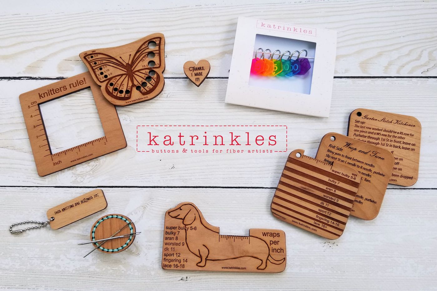 Katrinkles logo and accessories