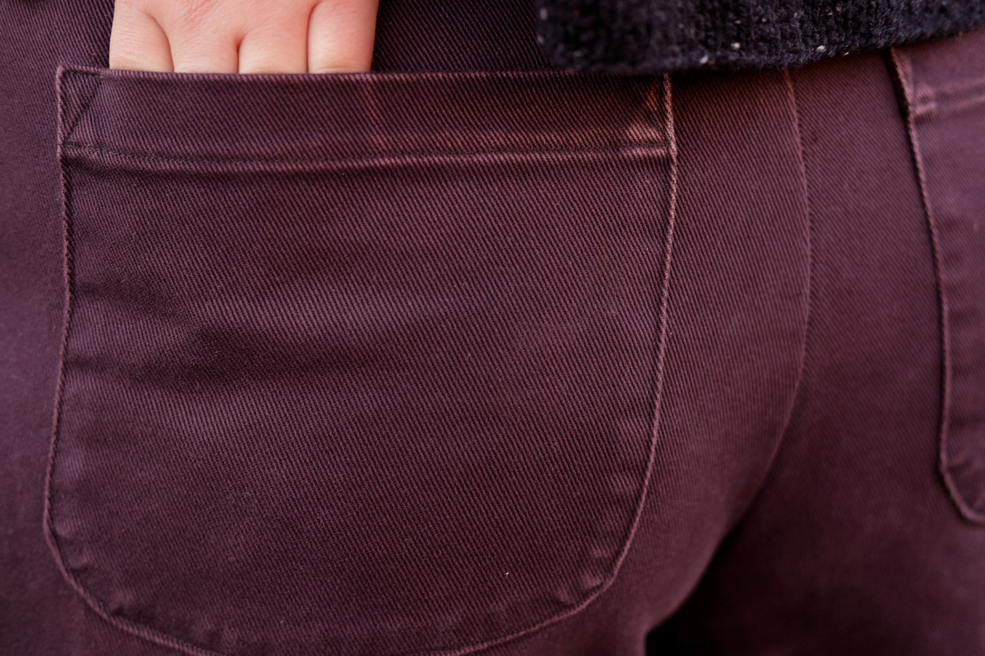 Back Pocket Detail on Jenny Trousers by Closet Case Patterns