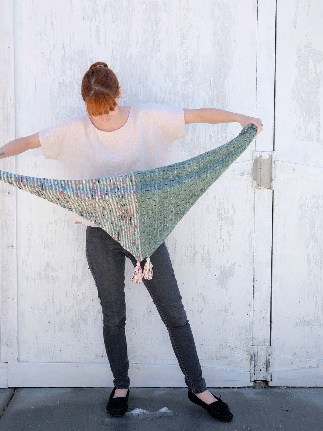 Smaller sized April Fool Shawl