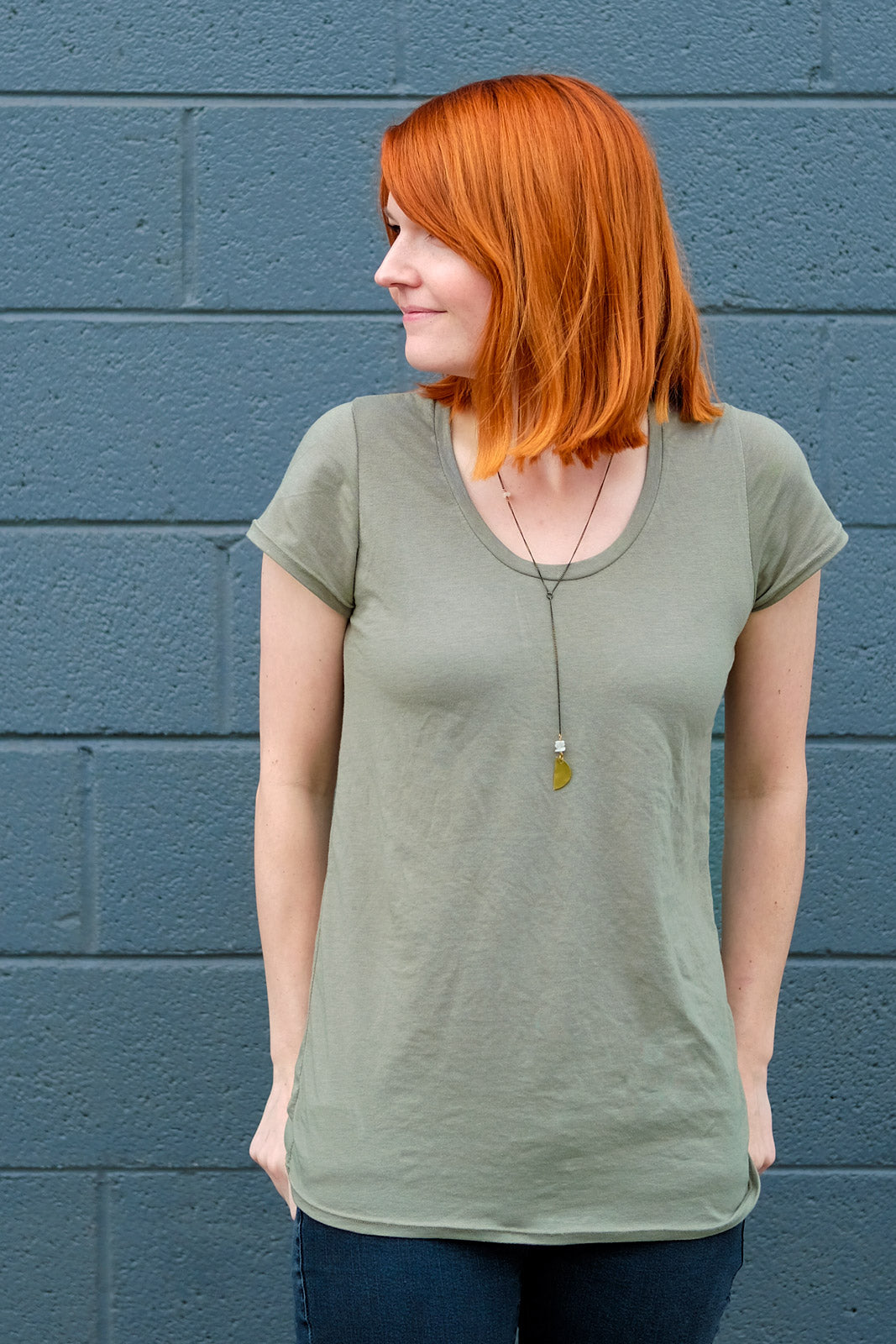 Straight Stitch Designs Montlake Tee made in Bamboo Cotton Jersey
