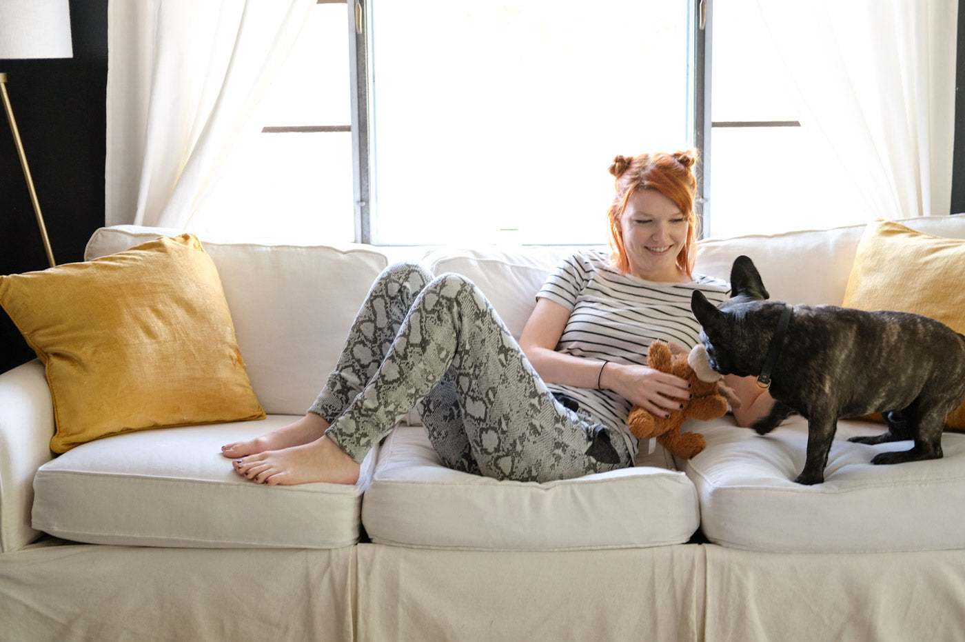 Lauren Lounging with Pablo