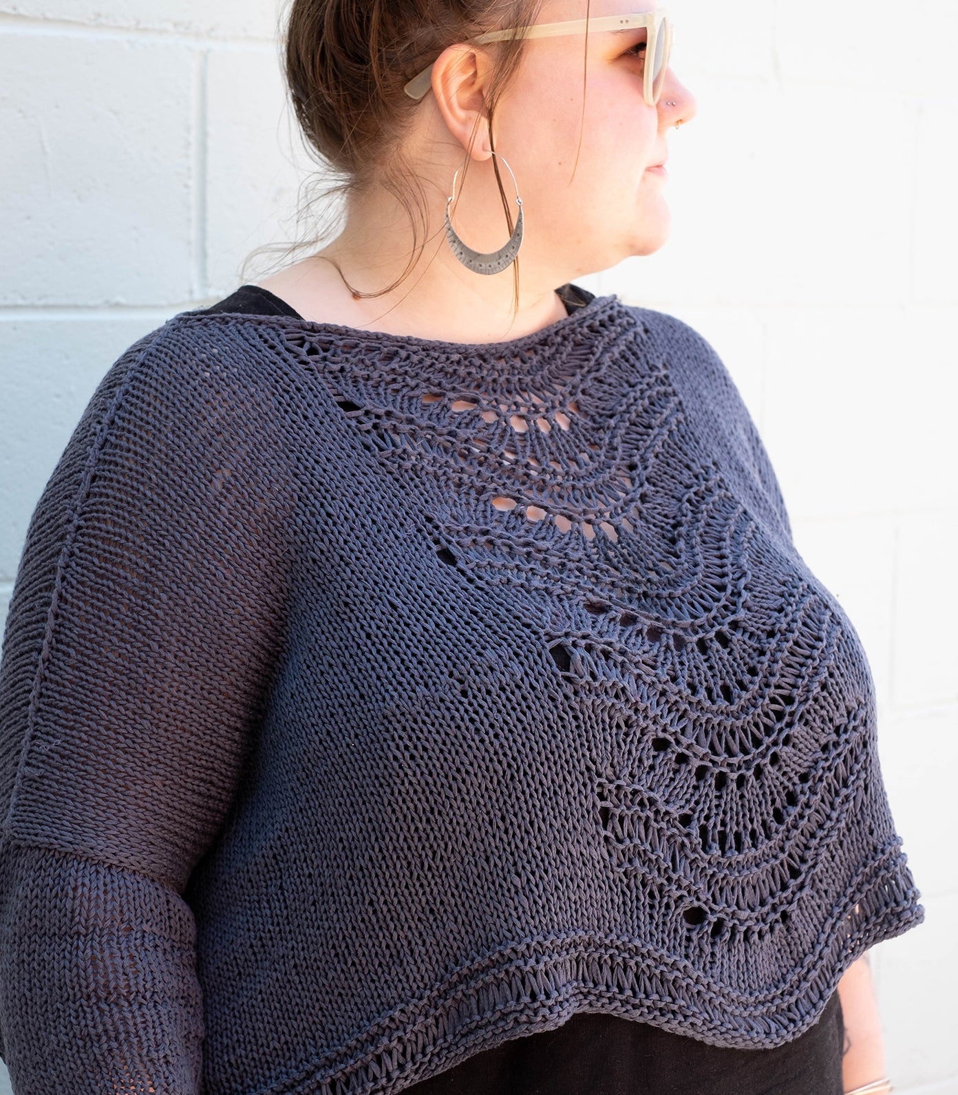 Marta's Lacey Handknit Sweater
