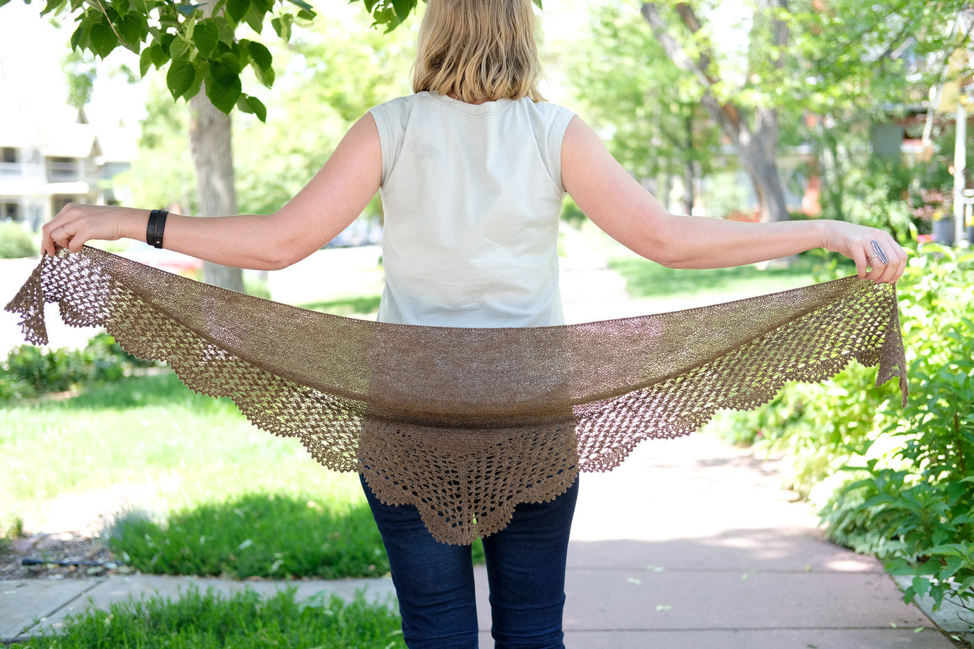 Amber's Meadowsweet Shawl