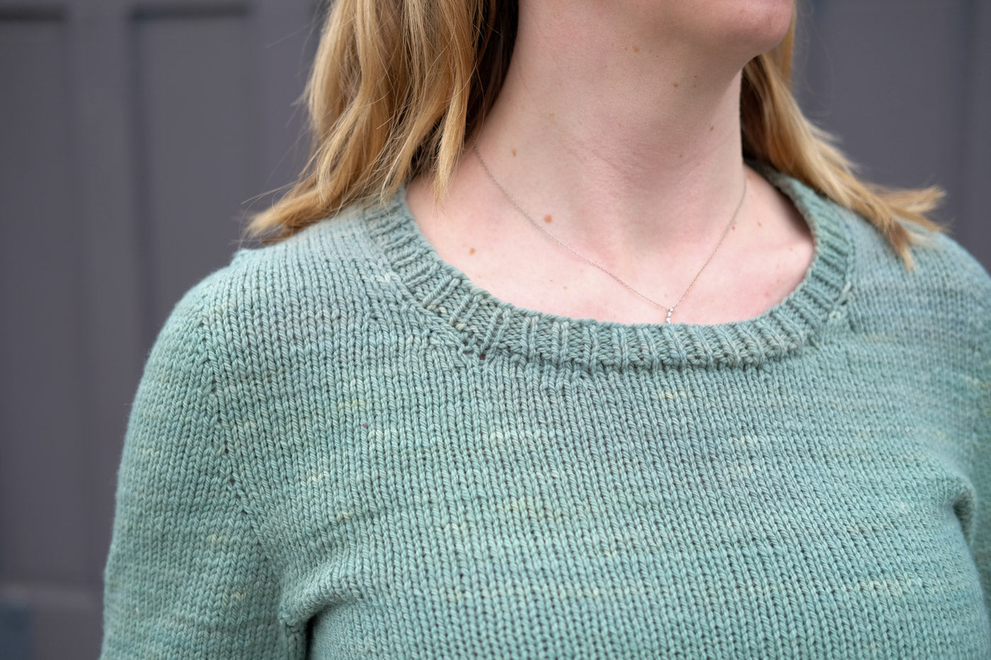 Neckline of the Molly Sweater