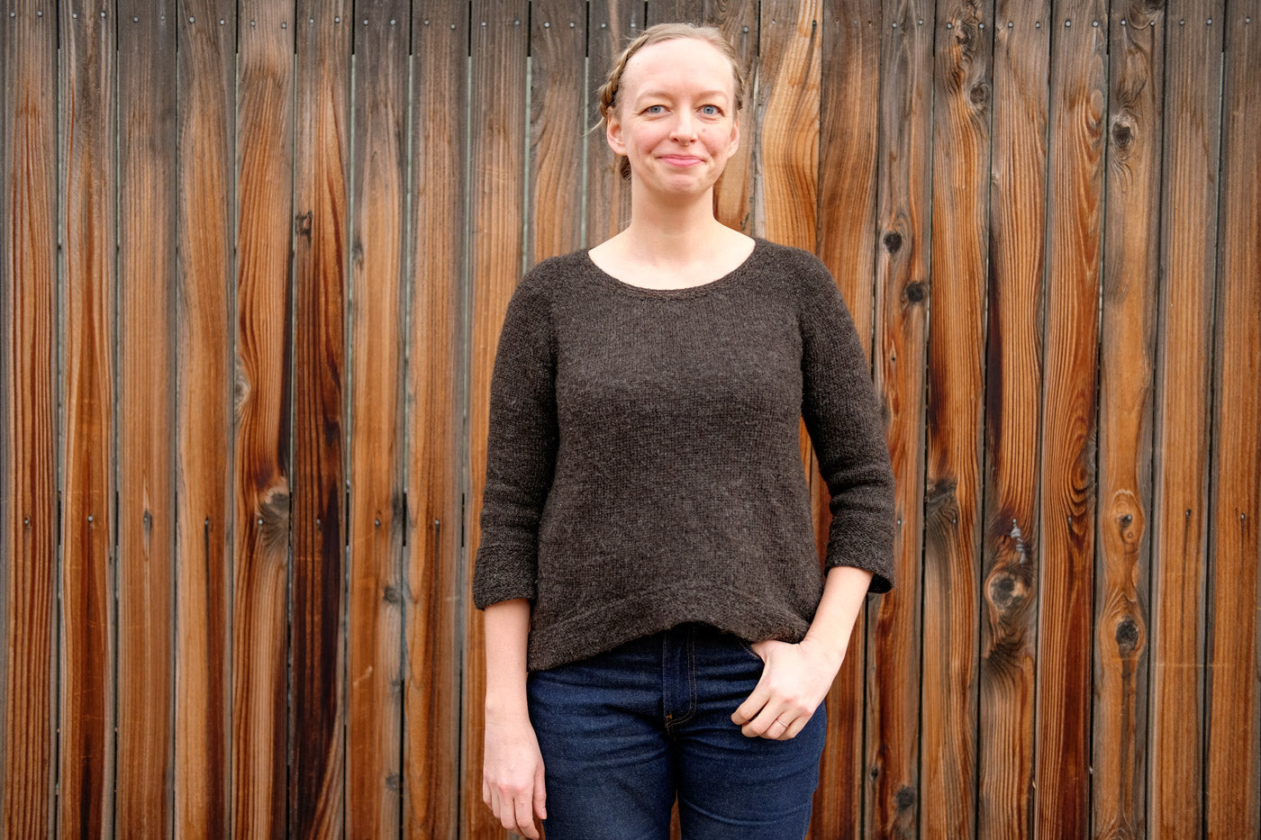 Amber's Handspun Wensleydale Sweater