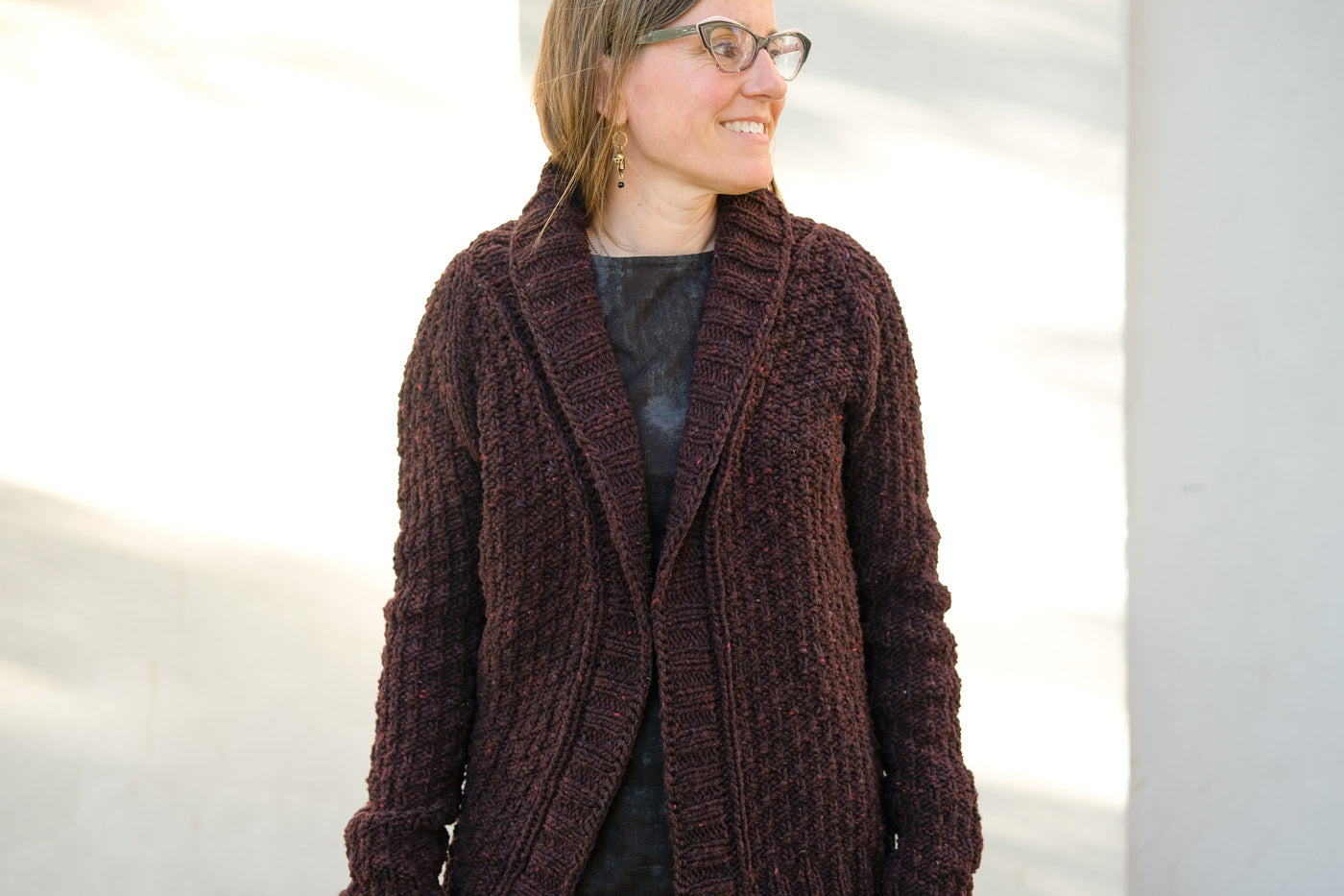 Andrea Mowry Oxbow Cardigan in Brooklyn Tweed Quarry