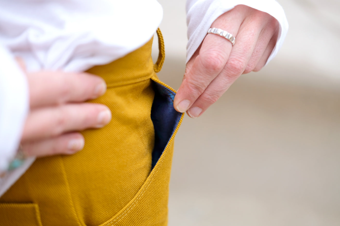 Pocket Lining on Sara's Lander Pants