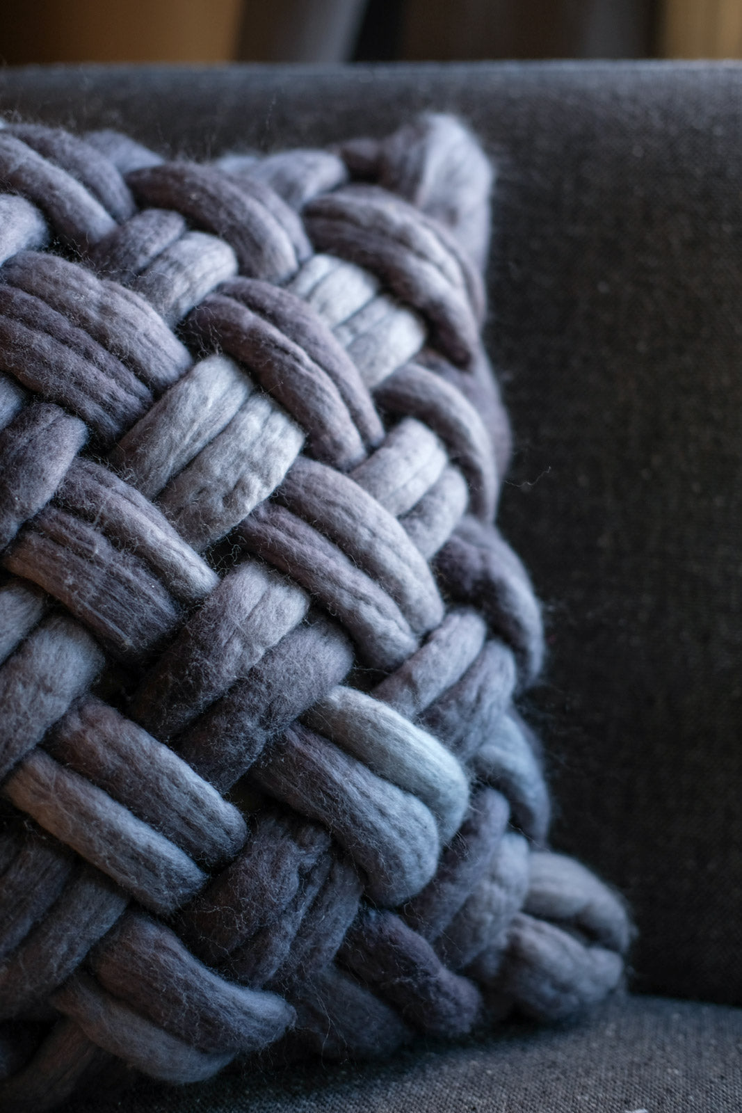 Detail of Carnaby Yarn Co Felted Merino Wool Hanks