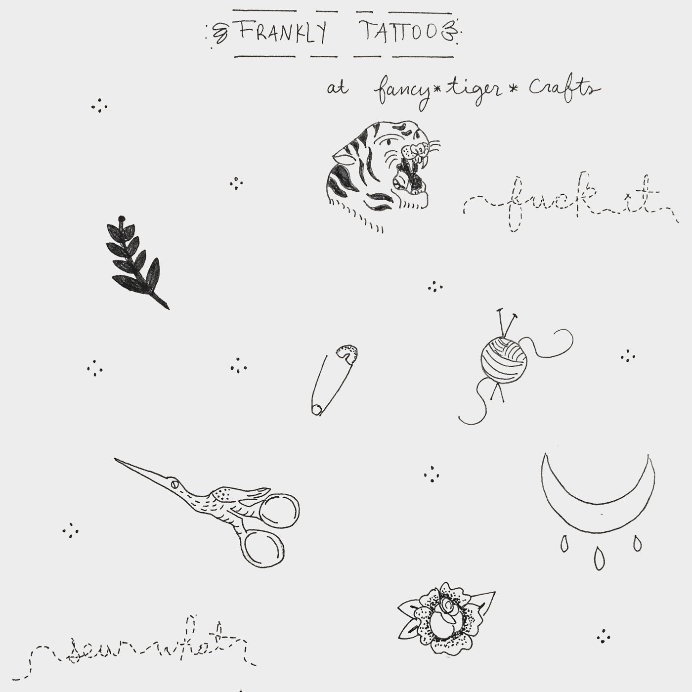 flash tattoo sheet