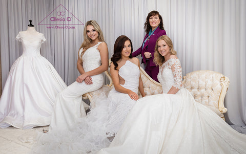 Fashion designer Alesia Chaika presents her bridal couture gowns collection