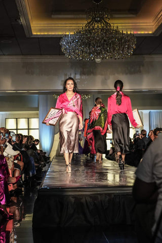 Alesia C. Silk Meets Artistry Fashion Show Fashion House Alesia C. Lake Forest IL USA Fashion Designer