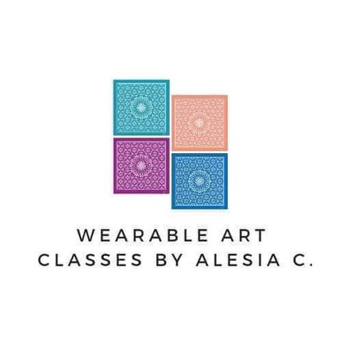 Wearable Art Classes Social Acrylic Painting on Framed Canvas Events by Chicago Fashion Designer Alesia C. 