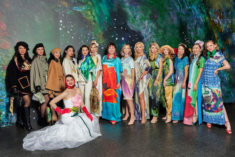 Alesia Chaika Spring 2023 at Museum of Conterporary Art Chicago Wearable Art and Luxury Outerwear Fashion Show