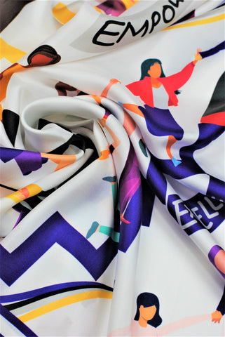 Alesia C. Celebrates Women's History Month With Iconic EMPOWER Silk Scarf