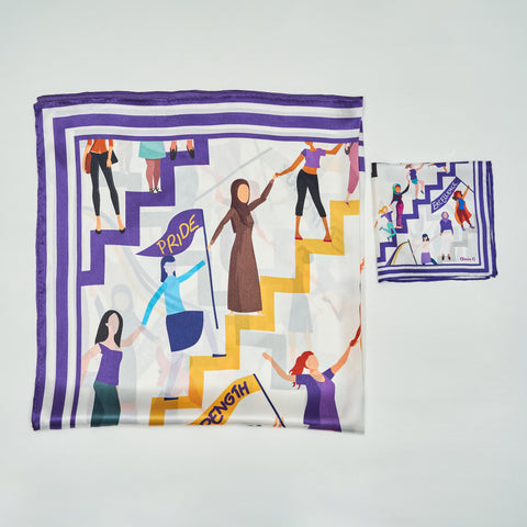 Alesia C. Celebrates Women's History Month With Iconic EMPOWER Silk Scarf