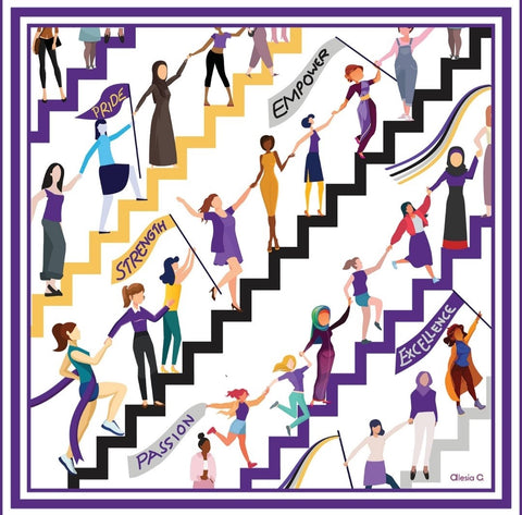 Alesia C. Celebrates Women's History Month With Iconic EMPOWER Silk Scarf