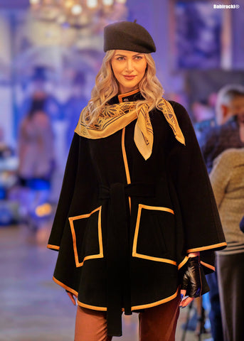 Alesia Chaika cashemere cape Coats Fashion Show