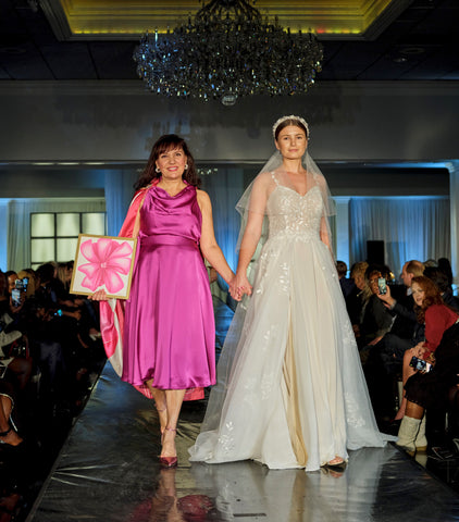 Bridal Couture Fashion Designer Alesia C. A Line 100% Silk Wedding Dress by Alesia C. Lake Forest, IL Fashion House AlesiaC.com