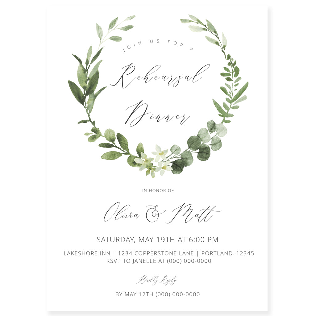 rehearsal dinner invitations