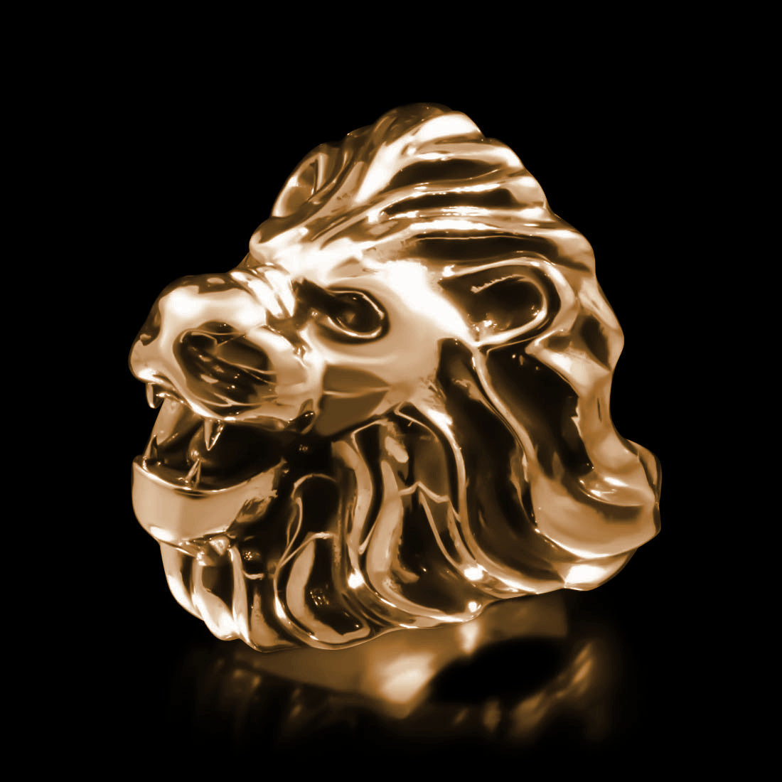 1 Gram Gold Plated Lion Distinctive Design Best Quality Ring For Men -  Style B205 – Soni Fashion®
