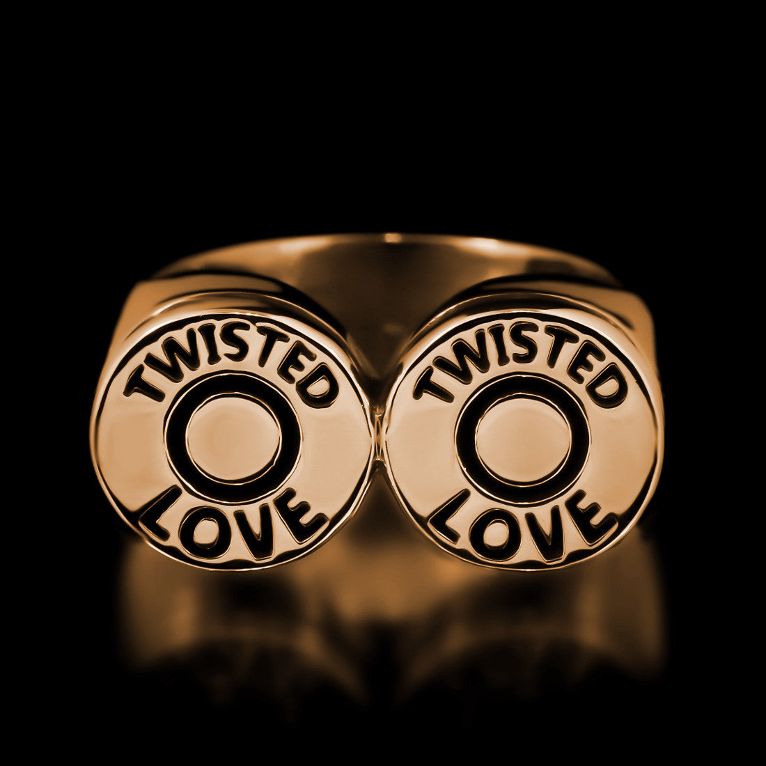 Love/Hate Bullet Ring - Brass – Twisted Love Jewelry Works NYC