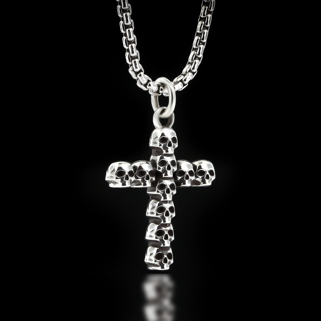 Sterling Silver Twisted Cross Pendant with Birthstone and Blue Sapphire  (Simulated) Stone | Jewlr