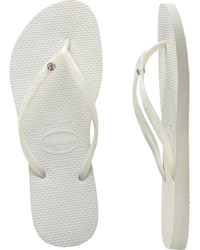 HAVAIANAS SLIM CRYSTAL SW WHITE - WOMENS - Powerhousesurf