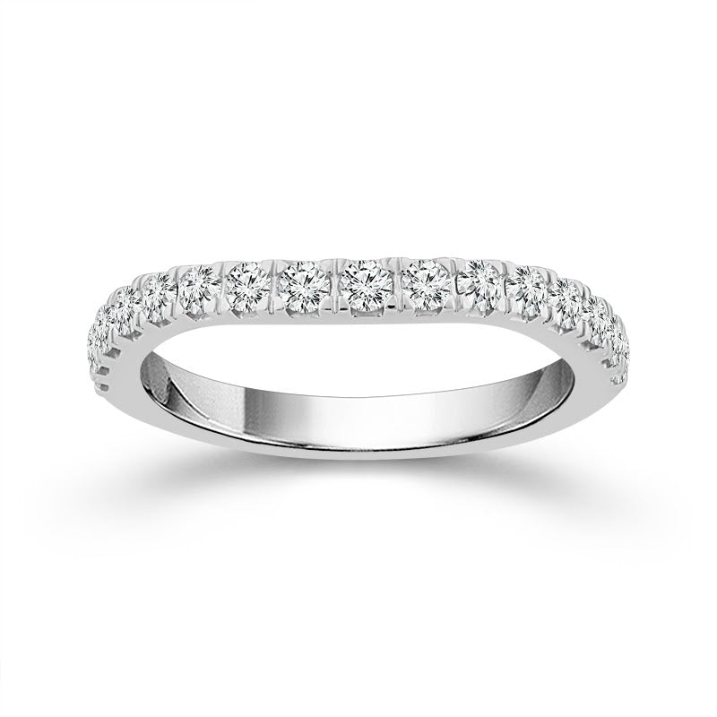 Matching Slight Curve Wedding Band For Cushion