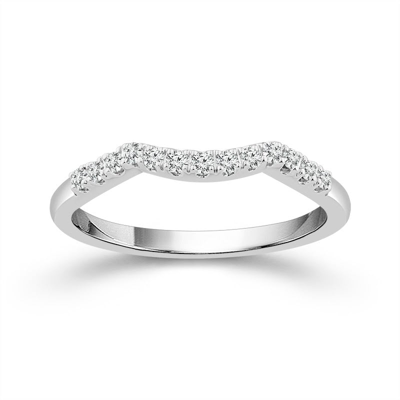 Matching Curved Wedding Band For Round Twist