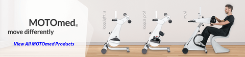 Pedaleador de ejercicio piernas - MOTOmed viva2 - RECK-Technik - con asiento