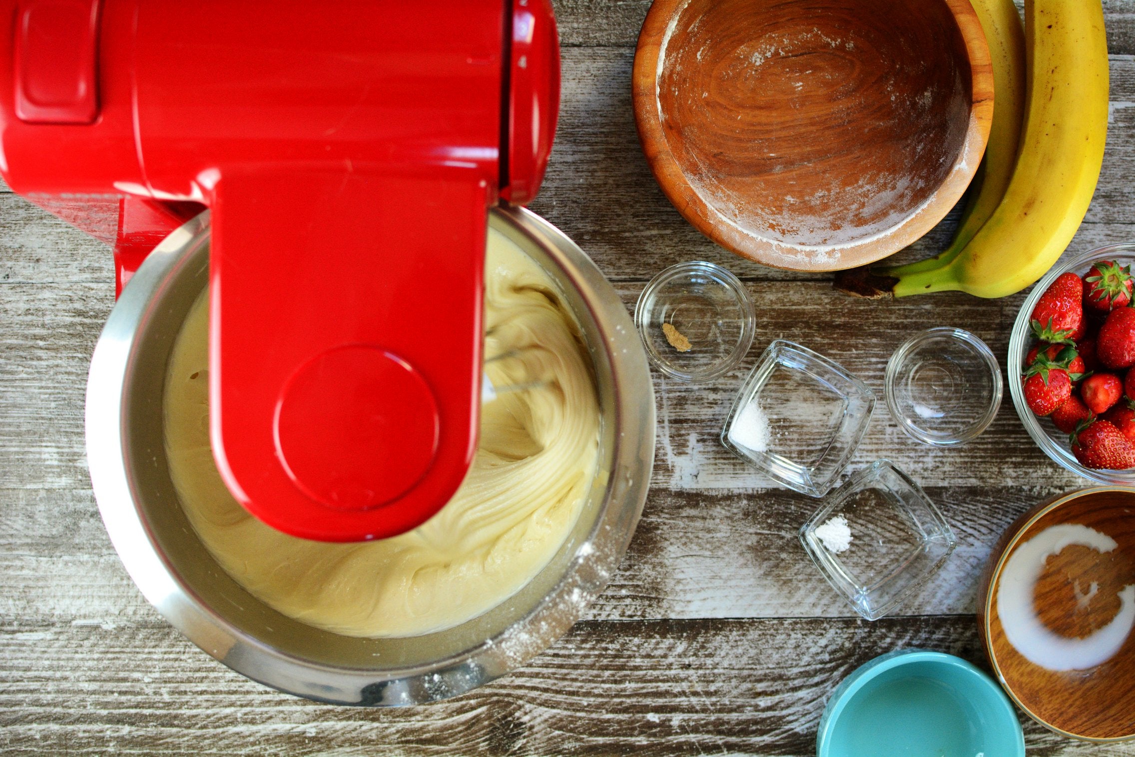 Maca Vegan Pancakes - Mixing