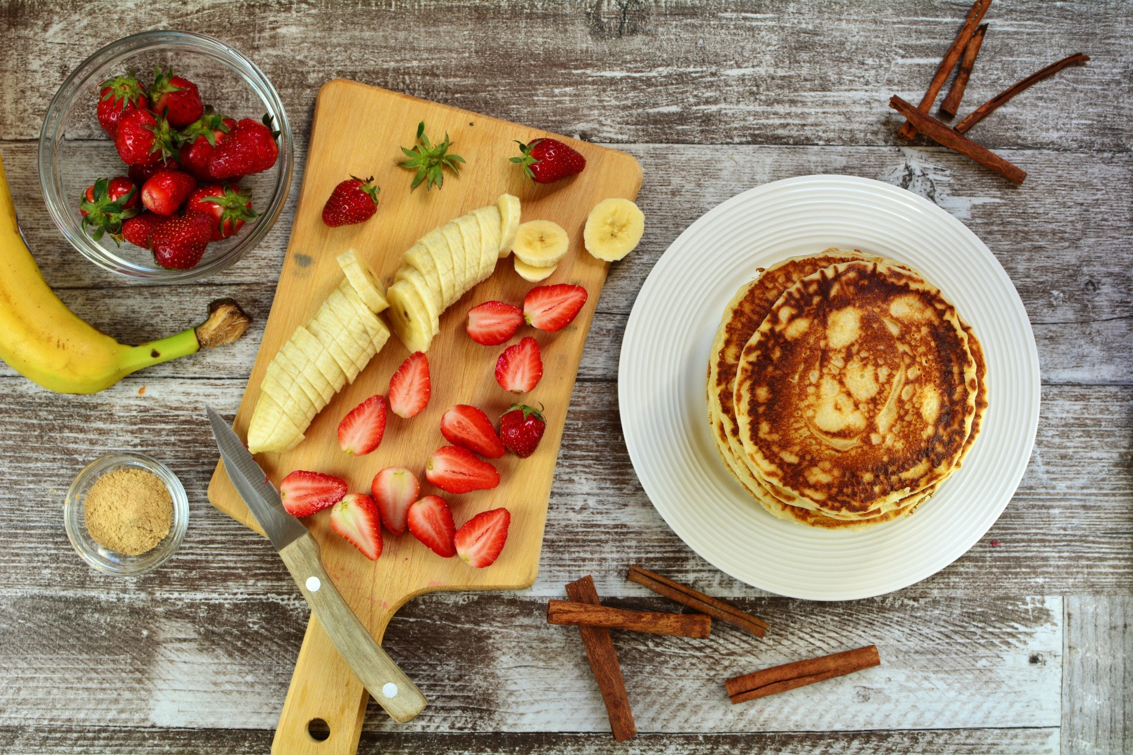 Maca Vegan Pancakes - Fruits