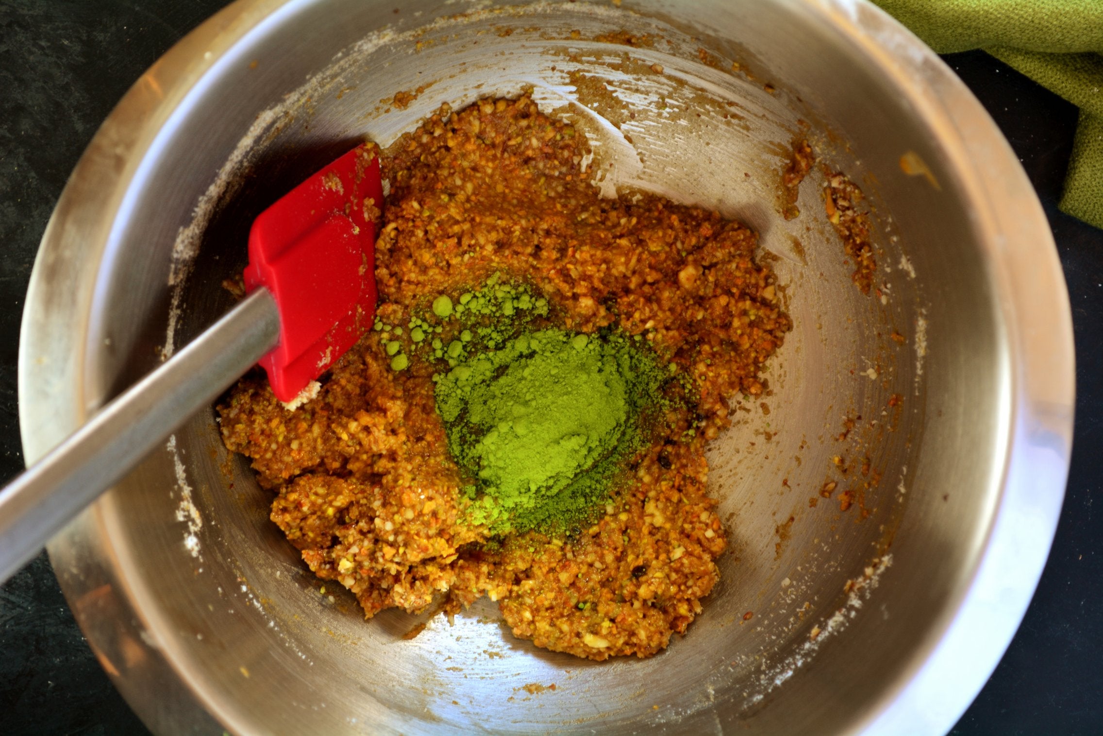 Pistachio Matcha Tarts - Preparation