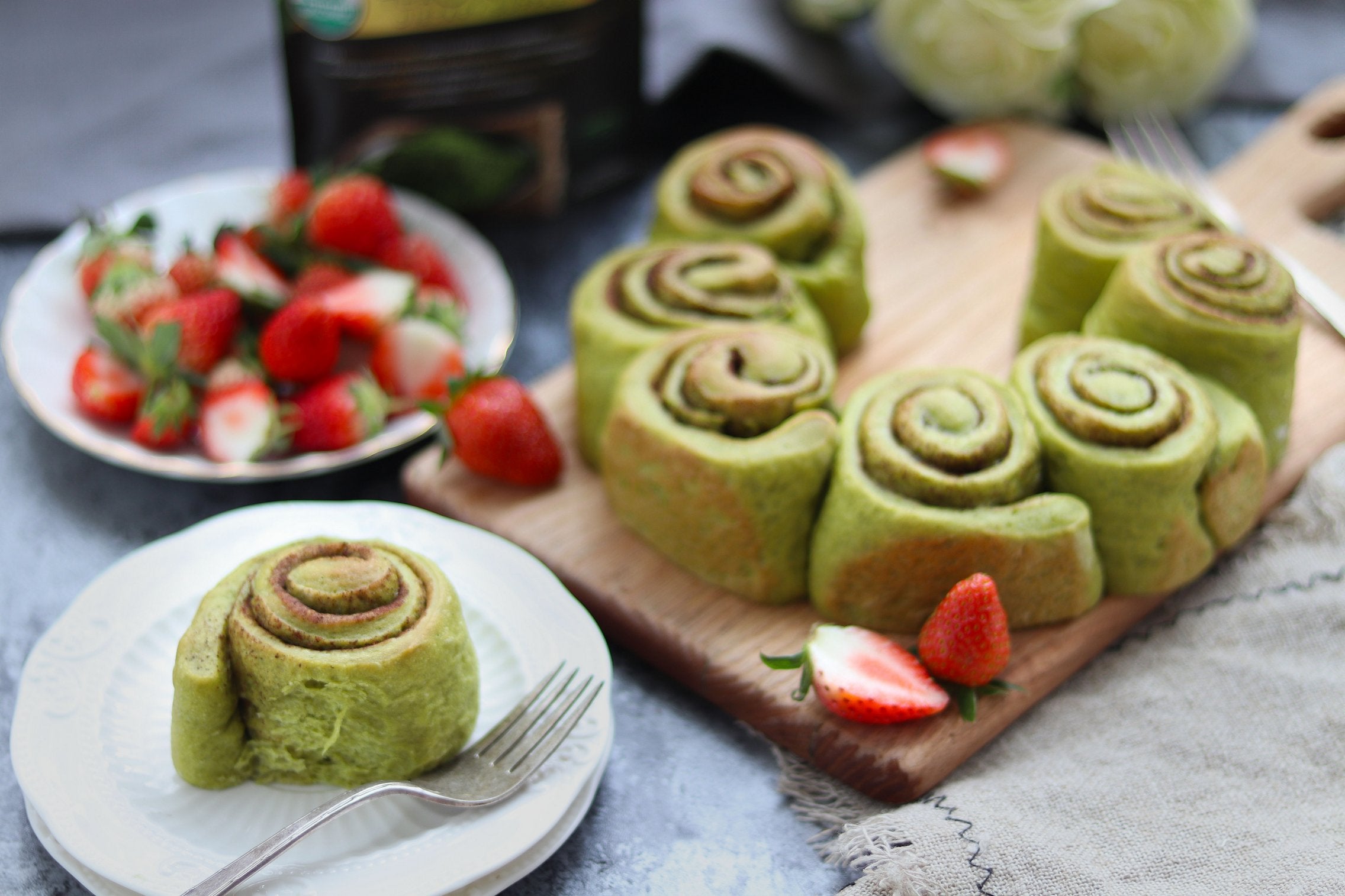 Matcha Cinnamon Rolls