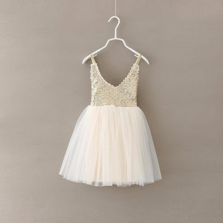 The Ava Flower Girl Dress - Gold