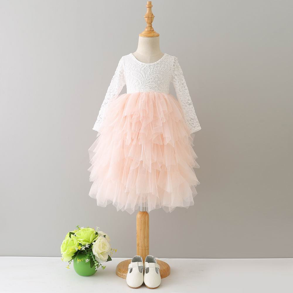 The Arielle Flower Girl Dress Pink