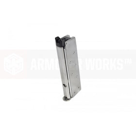 AW custom NEMG08 1911 SINGLE STACK GAS MAGAZINE FOR NE21 SERIES SILVER-Pistol Magazines-Crown Airsoft