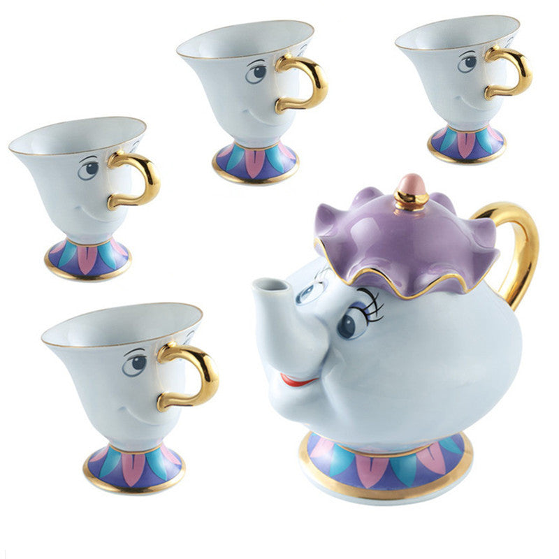 beauty and beast tea set