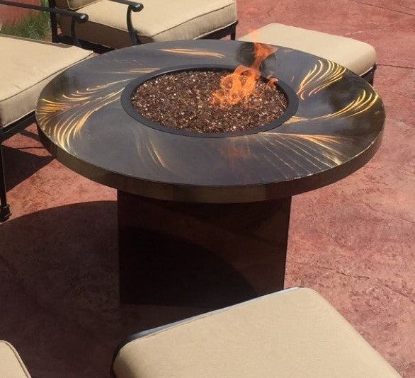Propane Fire Pit - Reflections In Metal