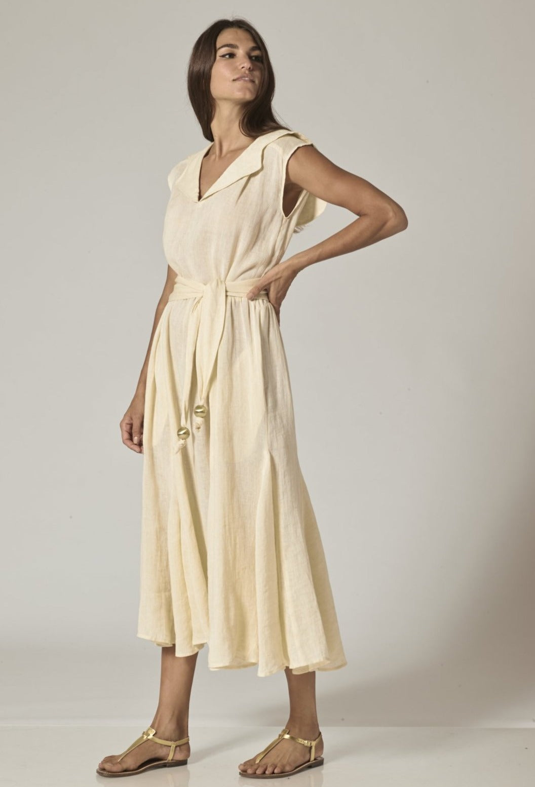 lisa marie fernandez linen dress