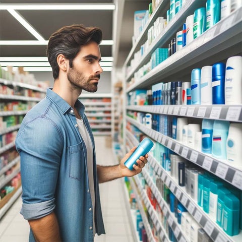 man shopping for best antiperspirant for excessive sweat