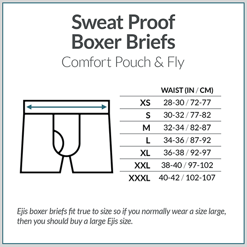 Ralph Boxer Briefs Size Chart