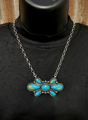 Bullseye Turquoise Necklace - Gypsy Ranch Boutique 