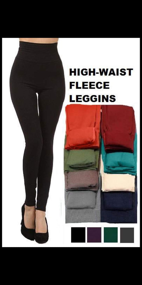 Black Solid Cotton Leggings - Also in Plus Size